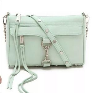 Rebecca Minkoff Turquoise Mint Mini Mac Crossbody